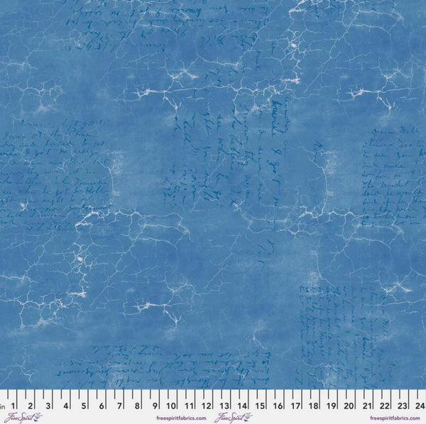 Moonstone Cracked Shadow - Tim Holtz - 100% Cotton - Blue - Free Spirit Fabrics - PWTH128.MOONSTONE
