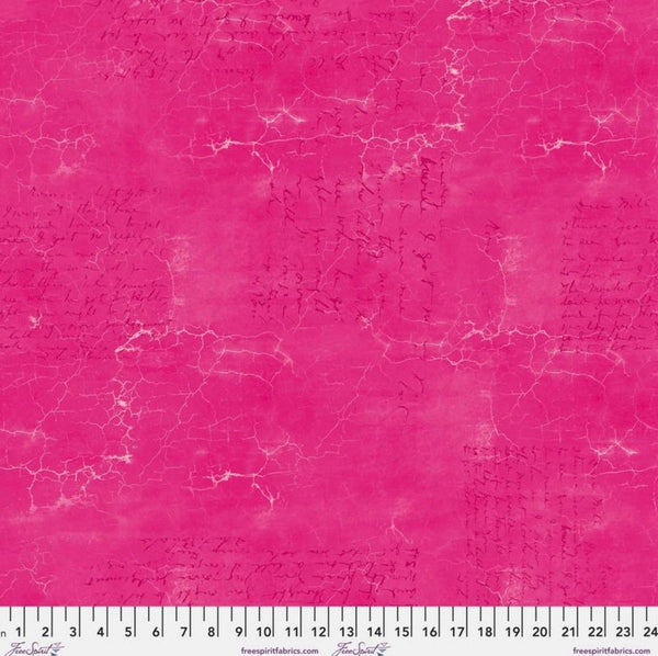 Tourmaline Cracked Shadow - Tim Holtz - 100% Cotton - Hot Pink - Free Spirit Fabrics - PWTH128.TOURMALINE