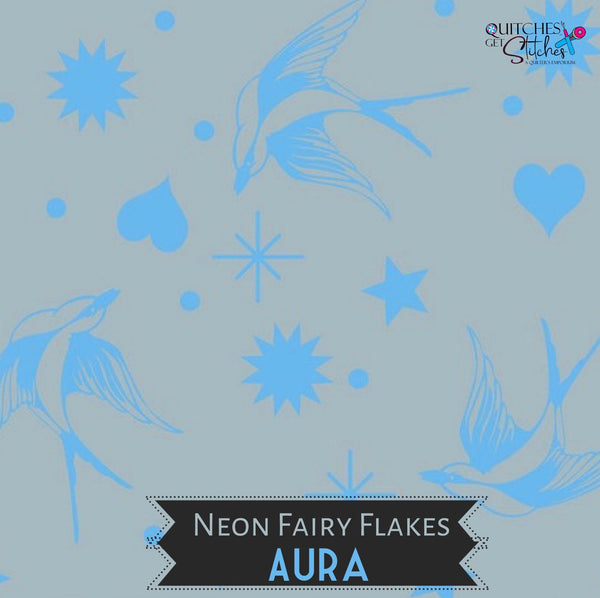Fairy Flakes Aura - Tula Pink - Sold by the Half Yard - 100% Cotton - Free Spirit Fabrics - PWTP157.AURA