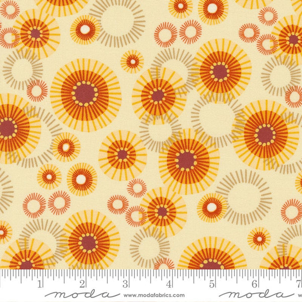Mod Indian Blanket Flowers Cream - Sold by the Half Yard - Forest Frolic - Robin Pickens for Moda - 48743 12