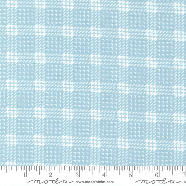 Mini Plaid Flannel Mist - Sold by the Half Yard - Lakeside Gatherings by Primintive Gatherings for Moda Fabrics - 49227 23F