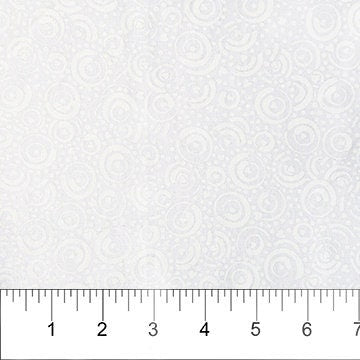 Irregular Circles White on White Batik - Sold by the Half Yard - Banyan Batiks - 81203-10