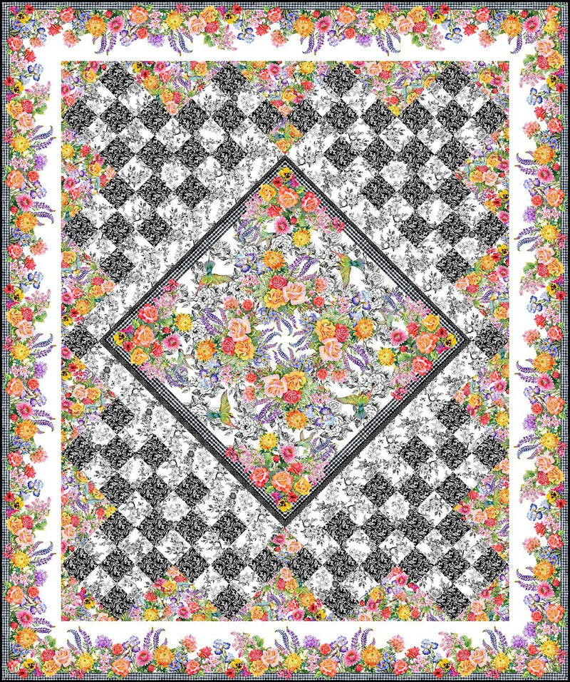 Decoupage Tablecloth Panel 44" x 44" - Jason Yenter for In The Beginning fabrics - 1DC1 Multi