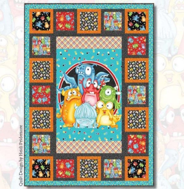 Monsterocity Quilt KIT 43" x 59" - Fabric by Shelley Comiskey - Pattern by Heidi Pridemore