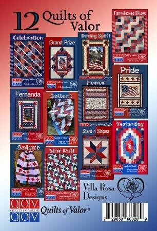 Quilts of Valor SET OF 12 Patterns from Villa Rosa Designs - Postcard Pattern - QOV - VRDDR007