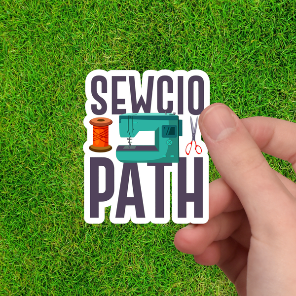 Sewcio Path | Sewing Sticker | Sewing Machine Decal