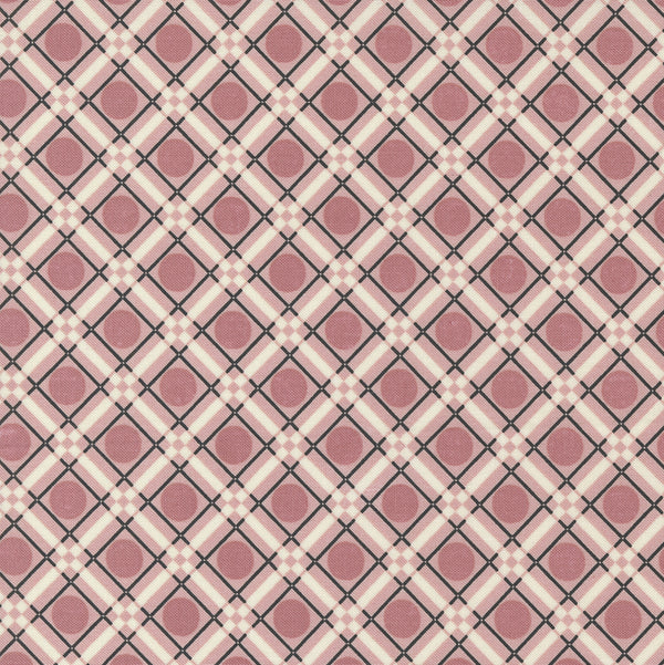 Owl O Ween Party Plaid in Pink - Urban Chiks for Moda Fabrics - 100% Cotton