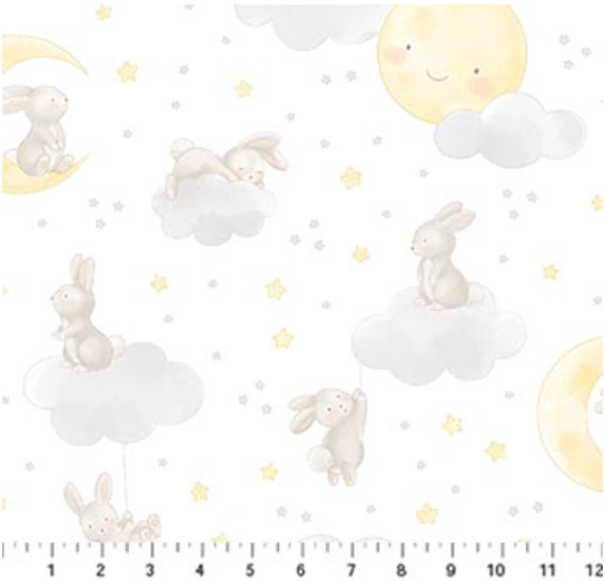 Bunny Main Flannel - Snuggle Bunny - F26661-10
