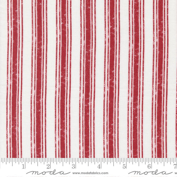 Old Glory Rural Stripes Red - Priced by the 1/2 Yard - Old Glory by Lella Boutique for Moda Fabrics - 5205 11