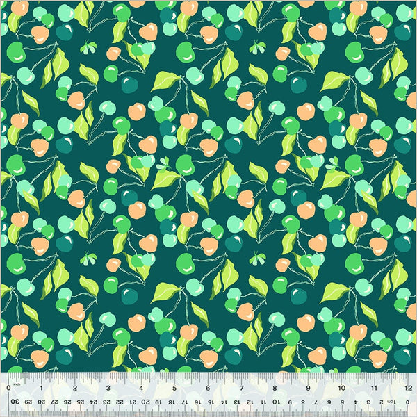 Summersault Cherry Picking in Eden - Priced by the 1/2 Yard - Summersault by Tamara Kate - Windham Fabrics - 53757-6