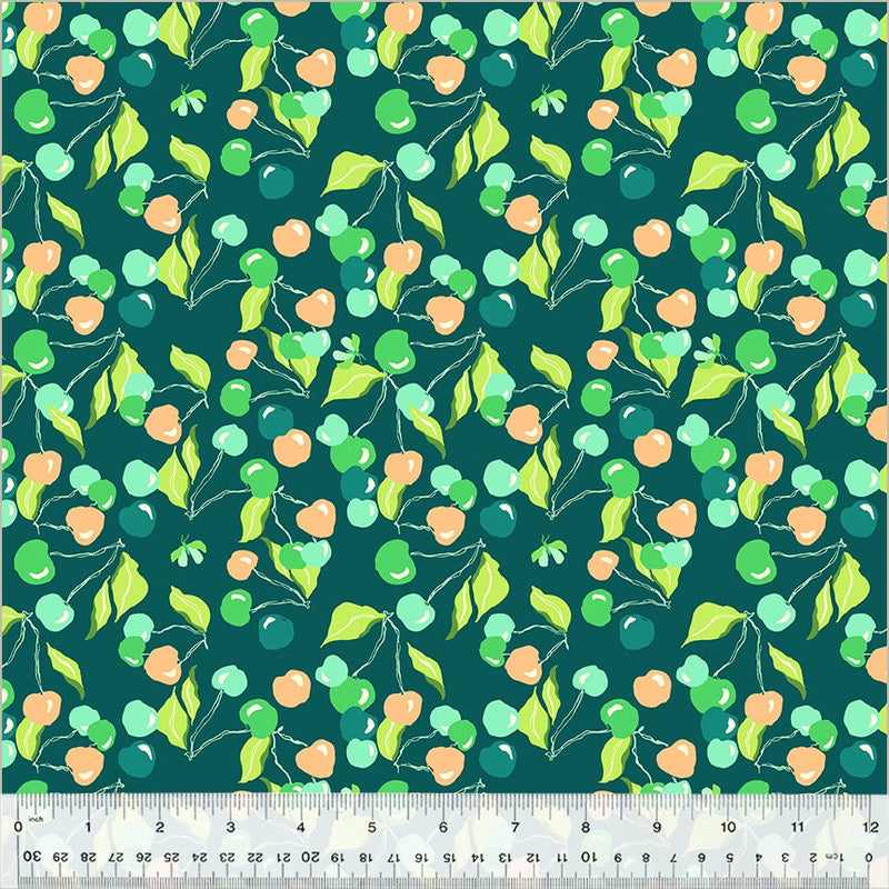 Summersault Cherry Picking in Eden - Priced by the 1/2 Yard - Summersault by Tamara Kate - Windham Fabrics - 53757-6