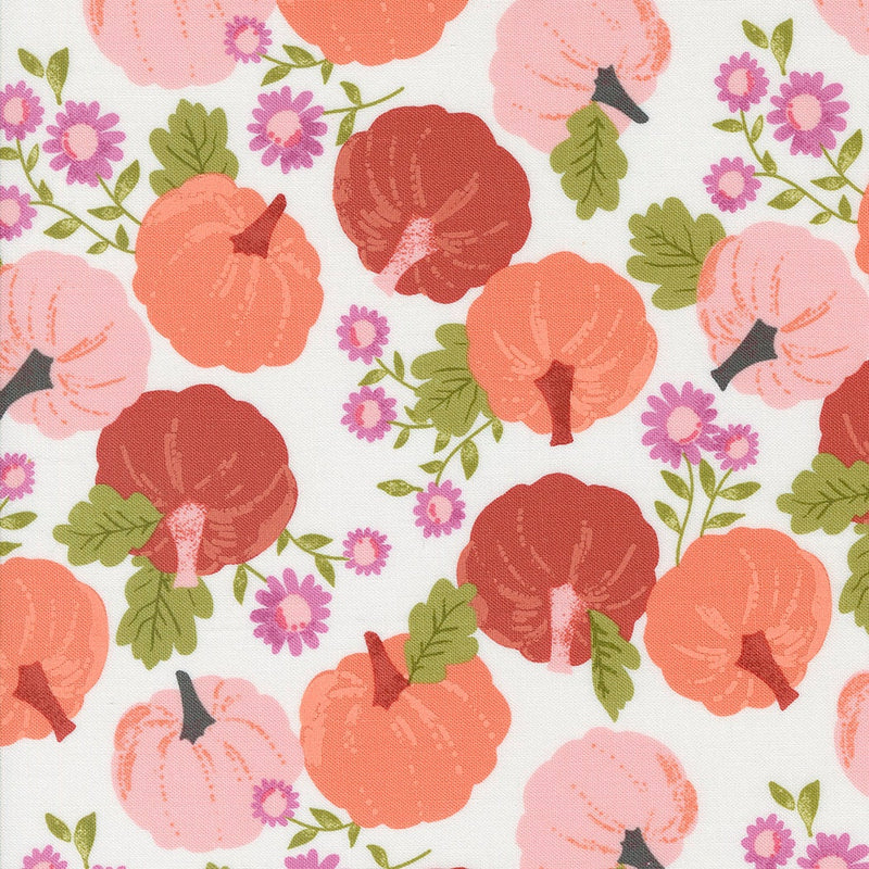 Pumpkin Patch in Ghost - Priced by the Half Yard - Lella Boutique for Moda Fabrics - 5210 11