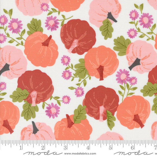 Pumpkin Patch in Ghost - Priced by the Half Yard - Lella Boutique for Moda Fabrics - 5210 11