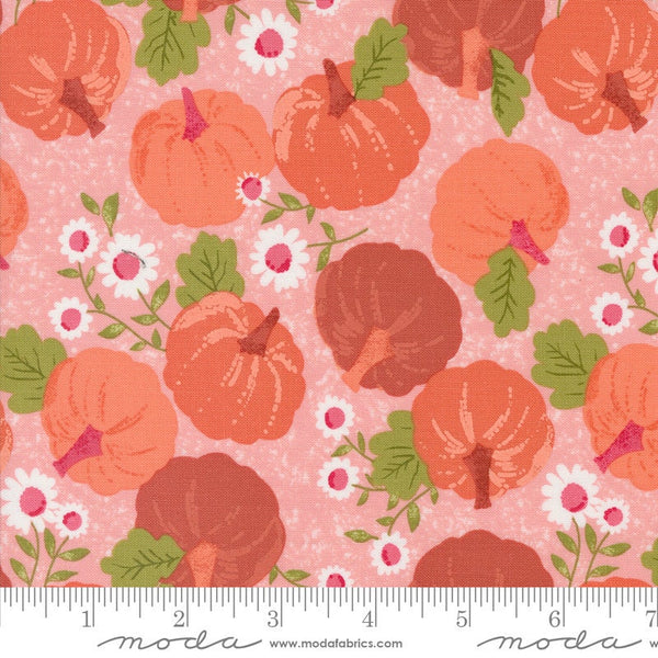 Pumpkin Patch in Bubble Gum Pink - Priced by the Half Yard - Lella Boutique for Moda Fabrics - 5210 13