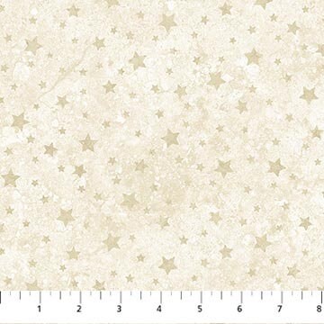 Cream Tonal Stars - Stars and Stripes 12 - Priced by the Half Yard/Cut Continuous - Linda Ludovico for Northcott Fabrics - 27017-11