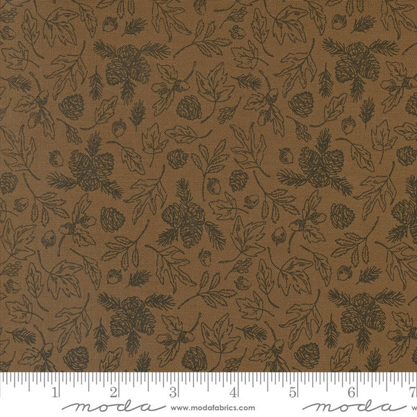 Forest Foliage Soil (brown) - Priced by the Half Yard - The Great Outdoors by Stacey Iest Hsu for Moda Fabrics - 20883 20