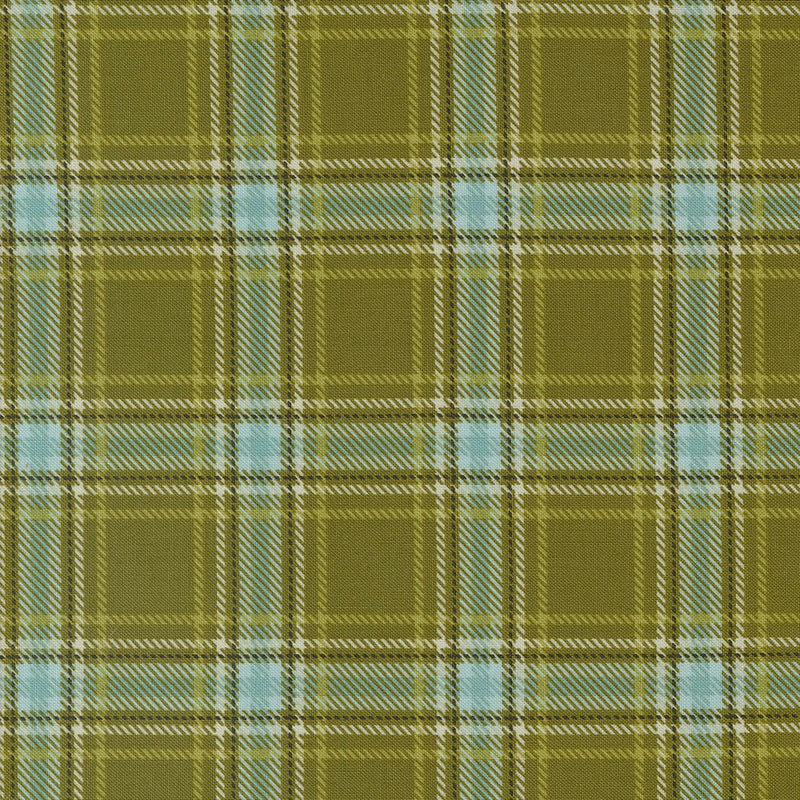 Cozy Plaid Forest (green) - Priced by the Half Yard - The Great Outdoors by Stacey Iest Hsu for Moda Fabrics - 20885 13