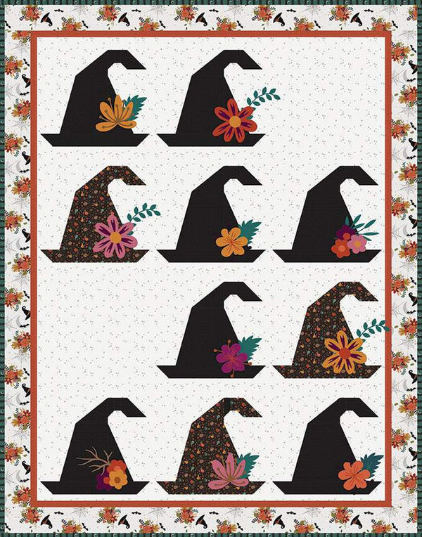 Witch's Hat Quilt Pattern - 62" x79" - Jennifer Long of Sew A Story for Riley Blake Designs - P177-WITCHSHAT