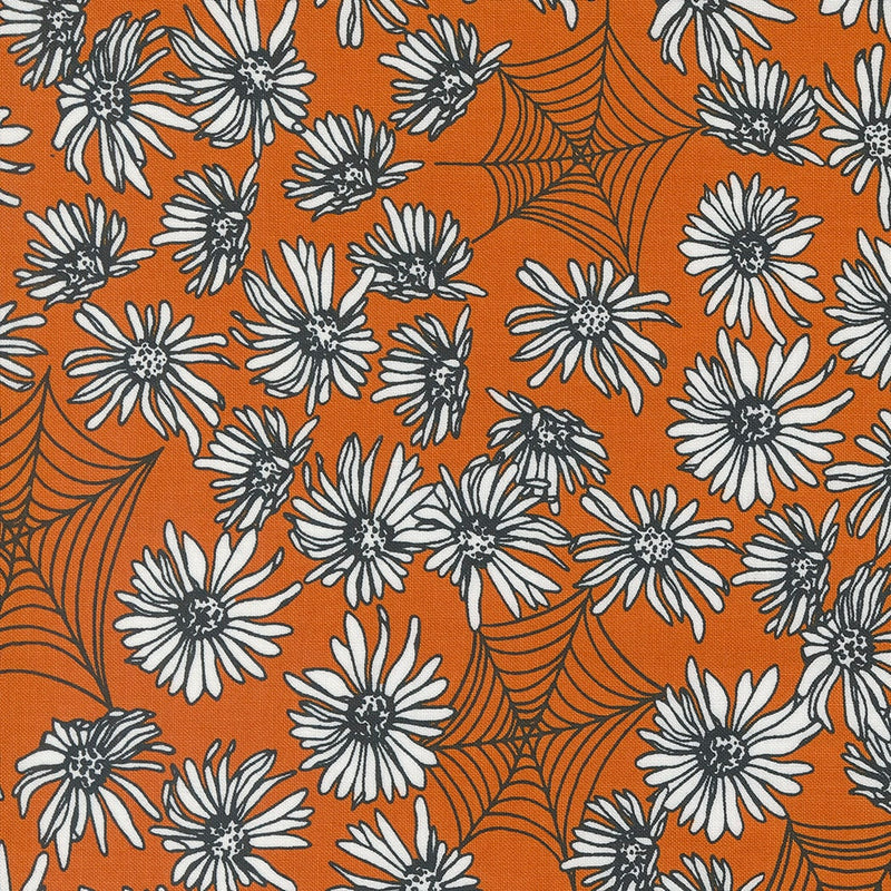 Whispering Webs in Pumpkin - Priced by the Half Yard/Cut Continuous - Alli K Designs for Moda Fabrics - 11541 24