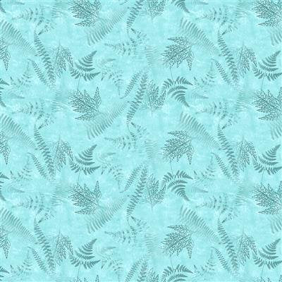 Floral Flitter Quilt Kit featuring En Bleu from Clothworks - 45" x 63"