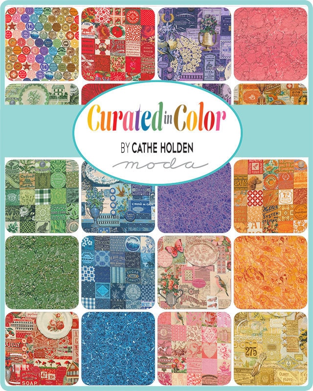 Orange Collage Patchwork - Priced by the Half Yard - Curated in Color by Cathe Holden for Moda Fabrics - 7460 13