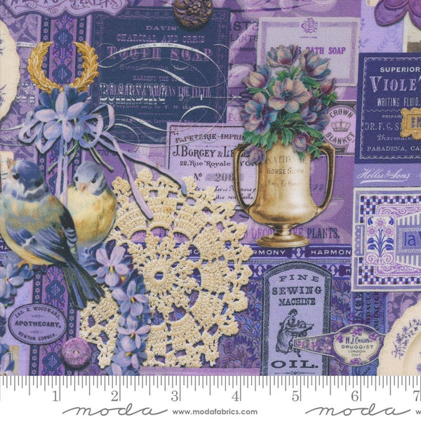 Purple Collage Patchwork - Priced by the Half Yard - Curated in Color by Cathe Holden for Moda Fabrics - 7460 17