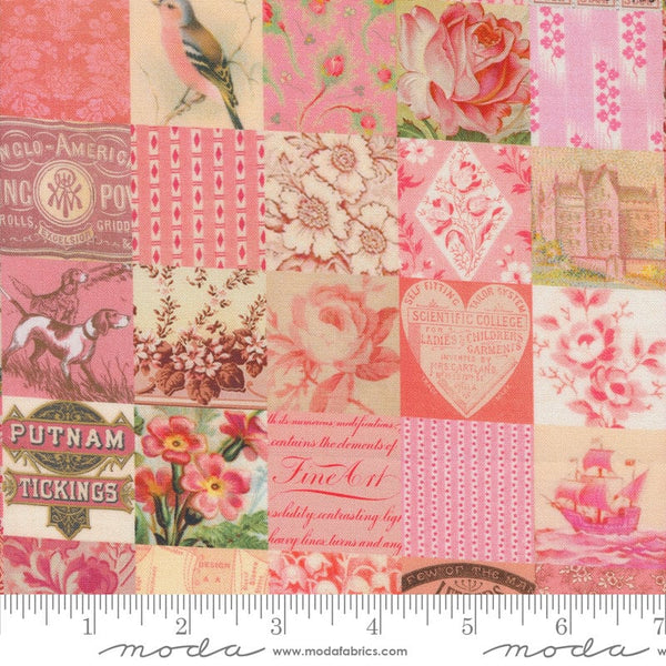 Pink Patchwork Curated in Color - Priced by the Half Yard - Cathe Holden for Moda Fabrics - 7461 18