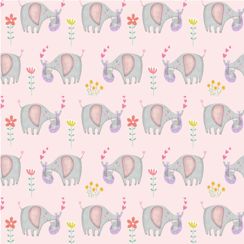 Gender Reveal Baby Girl Quilt KIT - 49.5” x 60.75” - Baby Love Fabric by Michael Miller Fabrics