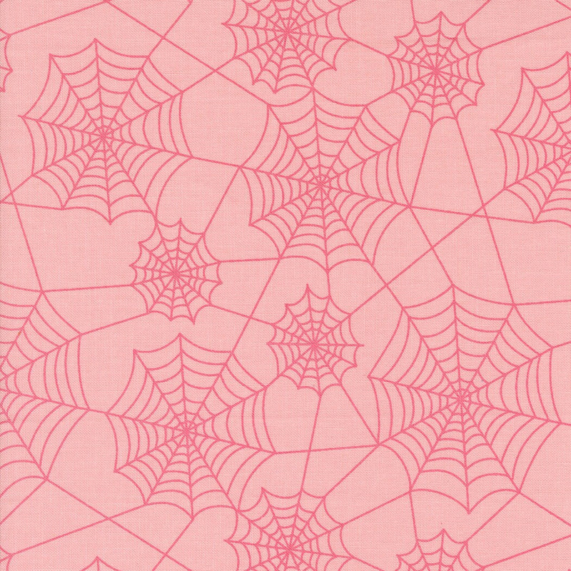 Spider Webs in Bubble Gum Pink - Priced by the Half Yard - Lella Boutique for Moda Fabrics - 5213 13