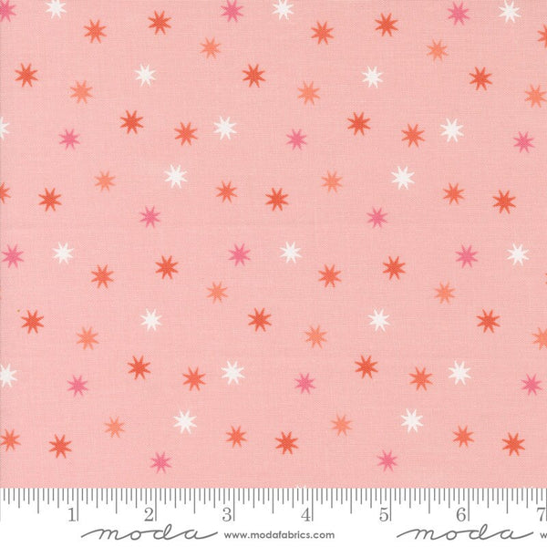 Practical Magic Stars in Bubble Gum Pink - Priced by the Half Yard - Lella Boutique for Moda Fabrics - 5215 13