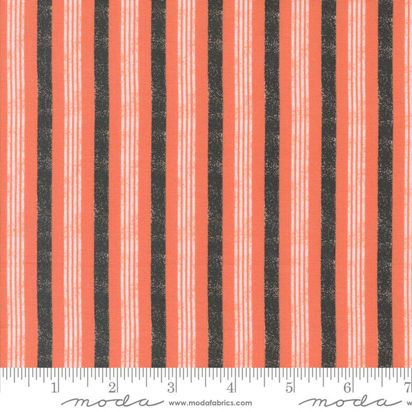 Boougie Stripes in Soft Pumpkin - Priced by the Half Yard - Lella Boutique for Moda Fabrics - 5214 12