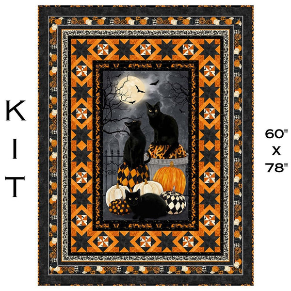 Enchanted Eve Quilt Kit - 60" x 78" - Pattern by Needle in a Hayes Stack - Fabric Hallow's Eve by Northcott