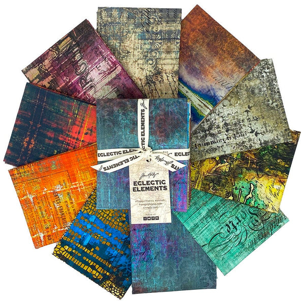 Abandoned2 Fat Quarter Bundle - Tim Holtz - 10 pcs - FreeSpirit Fabrics - FB8FQTH.ABANDONED2