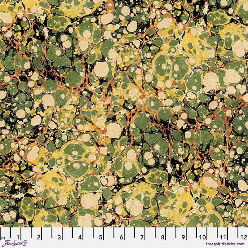 Experiment - Priced by the 1/2 Yard/Cut Continuous - Laboratory by Tim Holtz for FreeSpirit Fabrics - PWTH187.GREEN