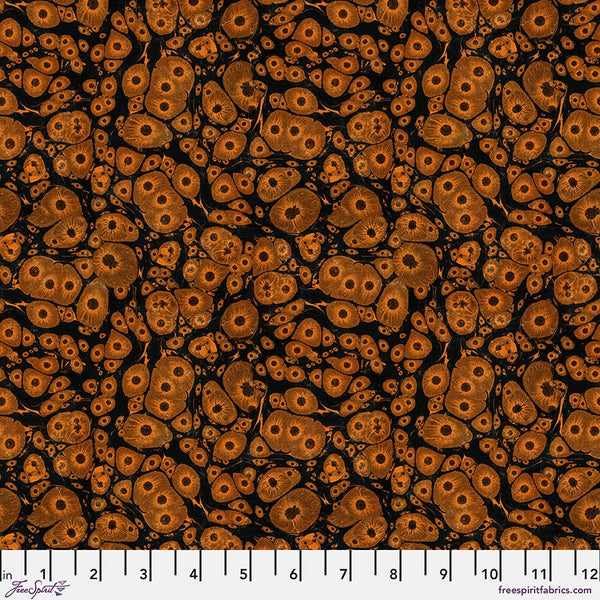 Molecular - Priced by the 1/2 Yard/Cut Continuous - Laboratory by Tim Holtz for FreeSpirit Fabrics - PWTH188.ORANGE