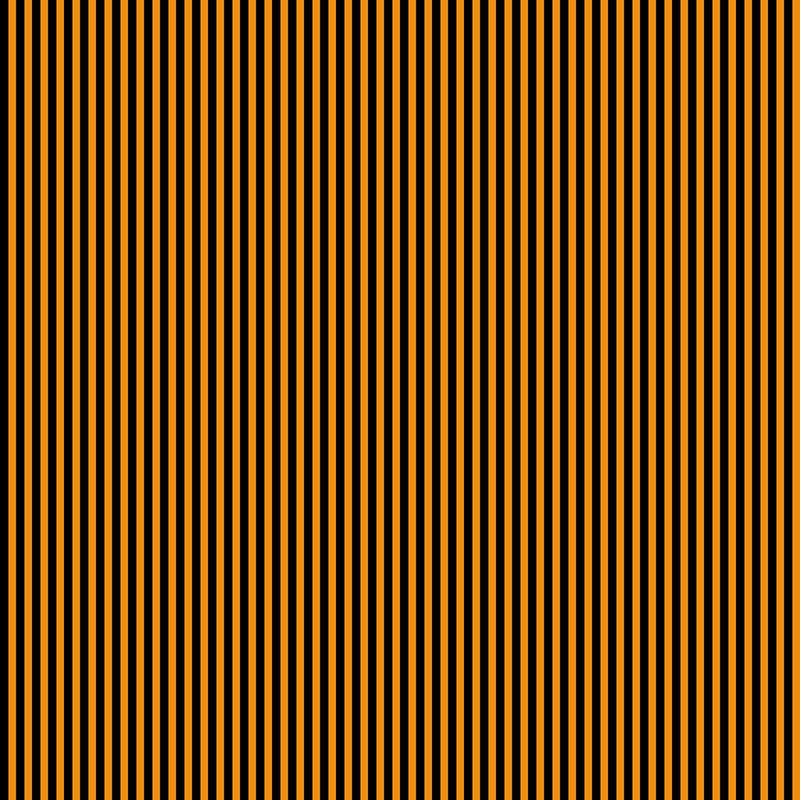 Halloween Parade Orange Stripe - Priced by the 1/2 Yard/Cut Continuous - Clothworks - Y4115-36