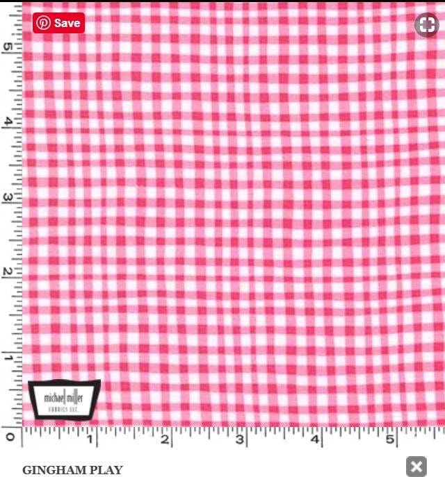 Gingham Play Pink - Priced by the 1/2 Yard/Cut Continuous - Michael Miller Fabrics - CX7161-PINK