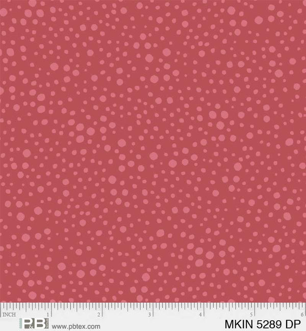 Mystical Kingdom Irregular Circles Dark Pink - Priced by the Half Yard/Cut Continuous - Mystical Kingdom by P&B Textiles - MKIN 5289 DP