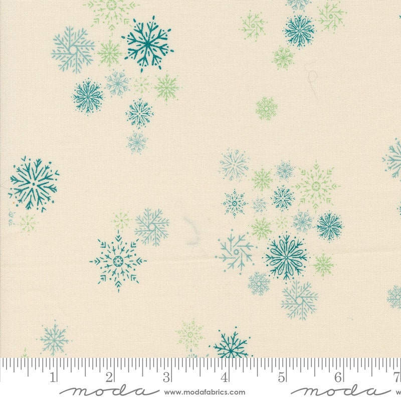 Snowflake Natural - Priced by the 1/2 Yard/Cut Continuous - Cozy Wonderland by Fancy That Design House for Moda Fabrics - 45596 11