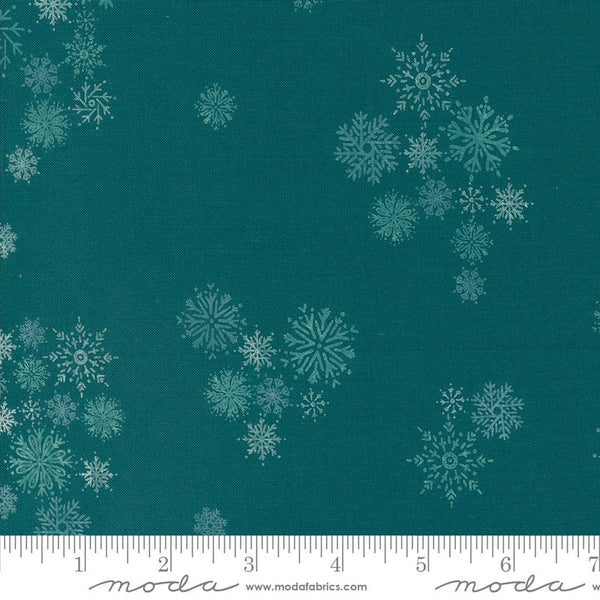 Snowflake Teal - Priced by the 1/2 Yard/Cut Continuous - Cozy Wonderland by Fancy That Design House for Moda Fabrics - 45596 15