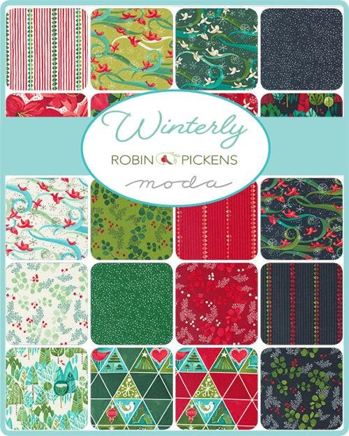 Noble Fir Quilt KIT - Features Winterly by Robin Pickens - 51” x 61” - Jelly Roll Quilt