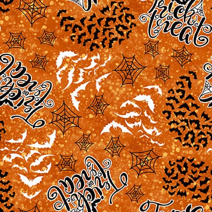 Hallowishes Trick or Treat - Priced by the Half Yard/Cut Continuous - Sheena Pike for Blank Quilting - 3373-33