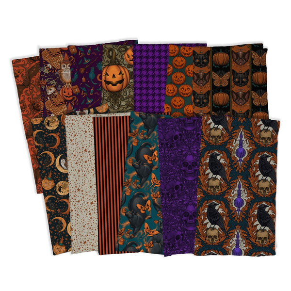 Mystic Moonlight Halloween Fat Quarter Bundle - 13 pcs - Rachel Hauer