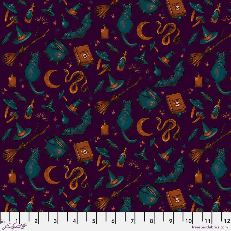 Mystic Moonlight Halloween Fat Quarter Bundle - 13 pcs - Rachel Hauer