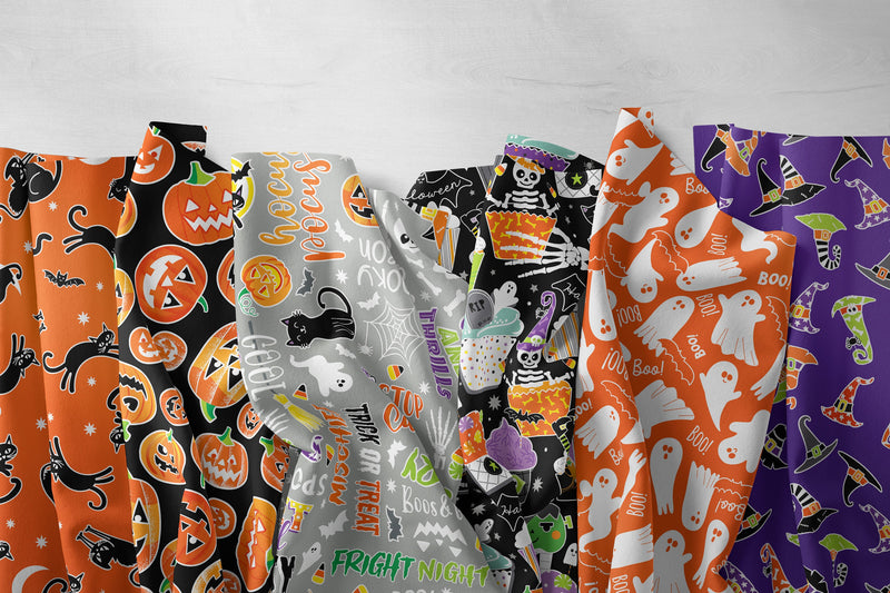 Monster Mash Glow in the Dark - Priced by the Half Yard/Cut Continuous - Chills & Thrills - Benartex Fabrics - 14606G-08