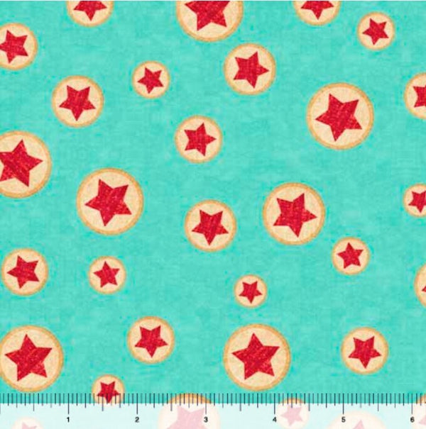 Star Toss Light Jade - Priced by the 1/2 Yard/Cut Continuous - Hey Cowgirl by Morris Creative Group for QT Fabrics - 30373 Q