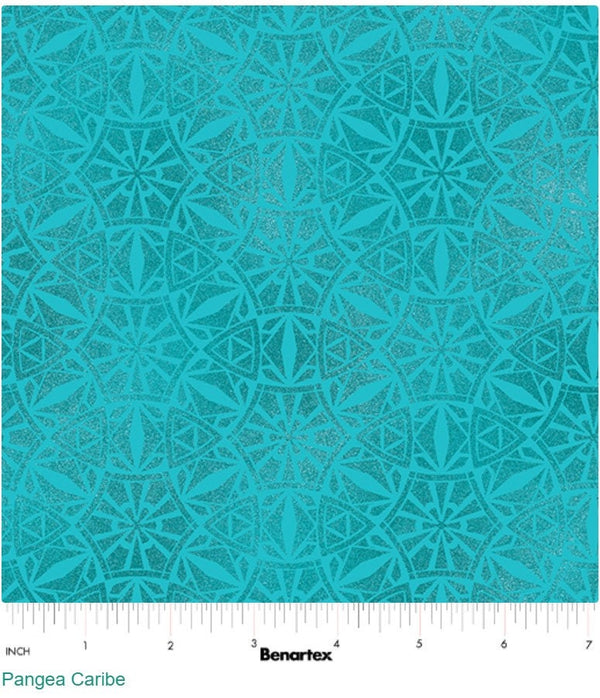 Pangea Caribe - Priced by the Half Yard/Cut Continuous - New Worlds by Rob Apell for Benartex - 16294 82