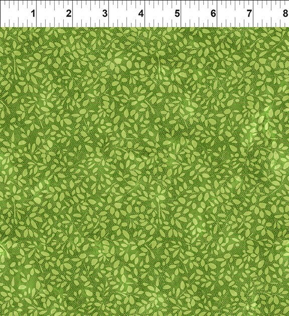 On The Go Leaves Green on Green - Priced by the Half Yard/Cut Continuous - In The Beginning Fabrics - 9KFA