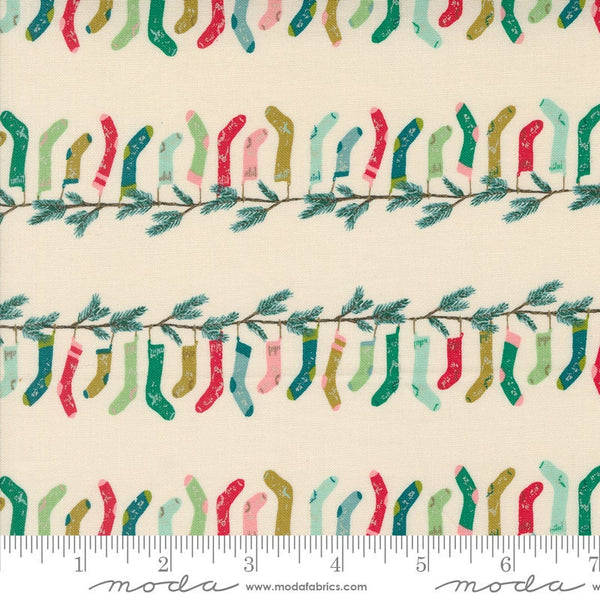 Stocking Stripes Natural - Priced by the 1/2 Yard/Cut Continuous - Cozy Wonderland by Fancy That Design House for Moda Fabrics - 45592 11