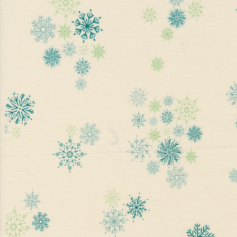 Snowflake Natural - Priced by the 1/2 Yard/Cut Continuous - Cozy Wonderland by Fancy That Design House for Moda Fabrics - 45596 11